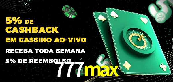 Promoções do cassino ao Vivo 777max